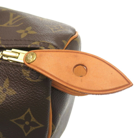 LOUIS VUITTON Brown Monogram Speedy 35 Bag - Picture 9 of 10